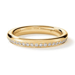 Barre Pave Band in Yellow Gold from Hearts On Fire from LeGassick Jewellery Gold Coast, Australia.