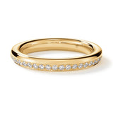 Barre Pave Band in Yellow Gold from Hearts On Fire from LeGassick Jewellery Gold Coast, Australia.