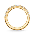 Barre Pave Band in Yellow Gold from Hearts On Fire from LeGassick Jewellery Gold Coast, Australia.