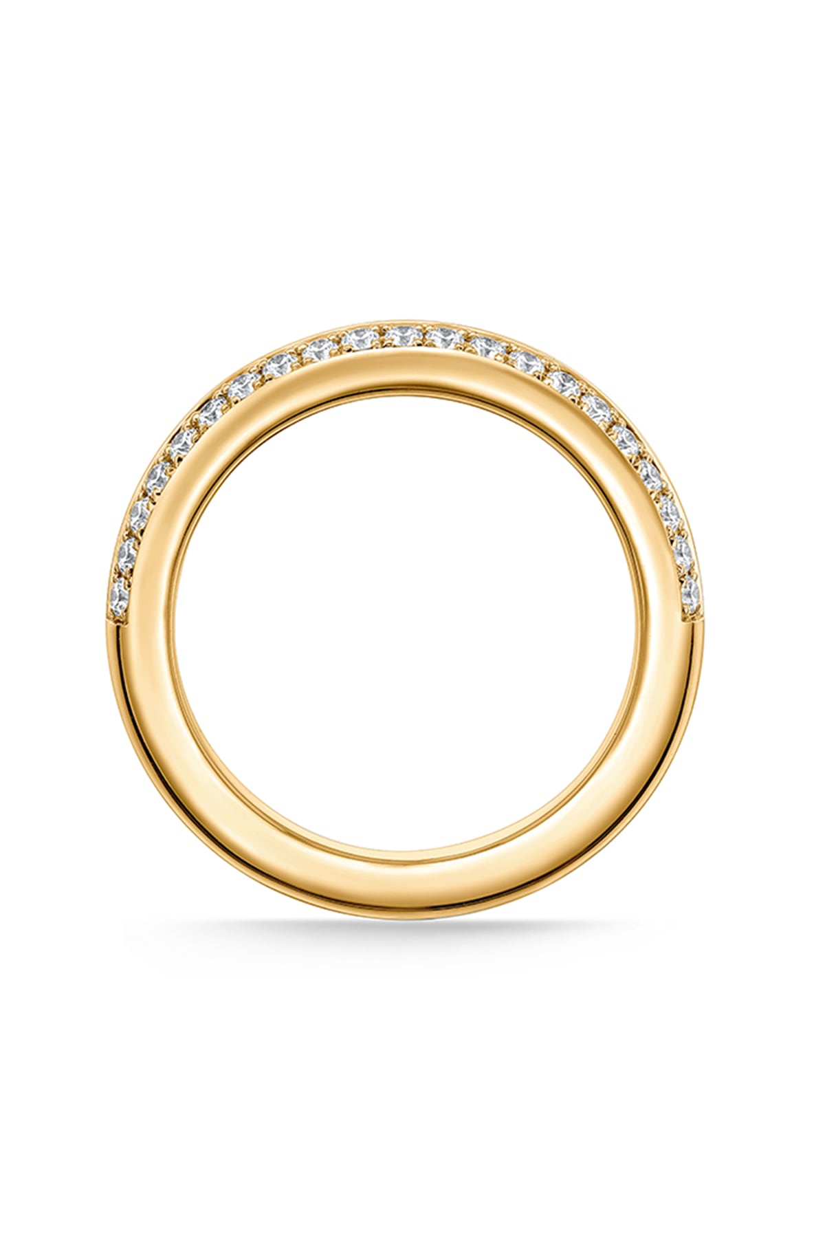 Barre Pave Band in Yellow Gold from Hearts On Fire from LeGassick Jewellery Gold Coast, Australia.