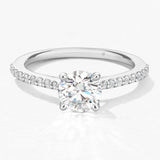 Camilla Engagement Ring with Diamond Band from Hearts On Fire