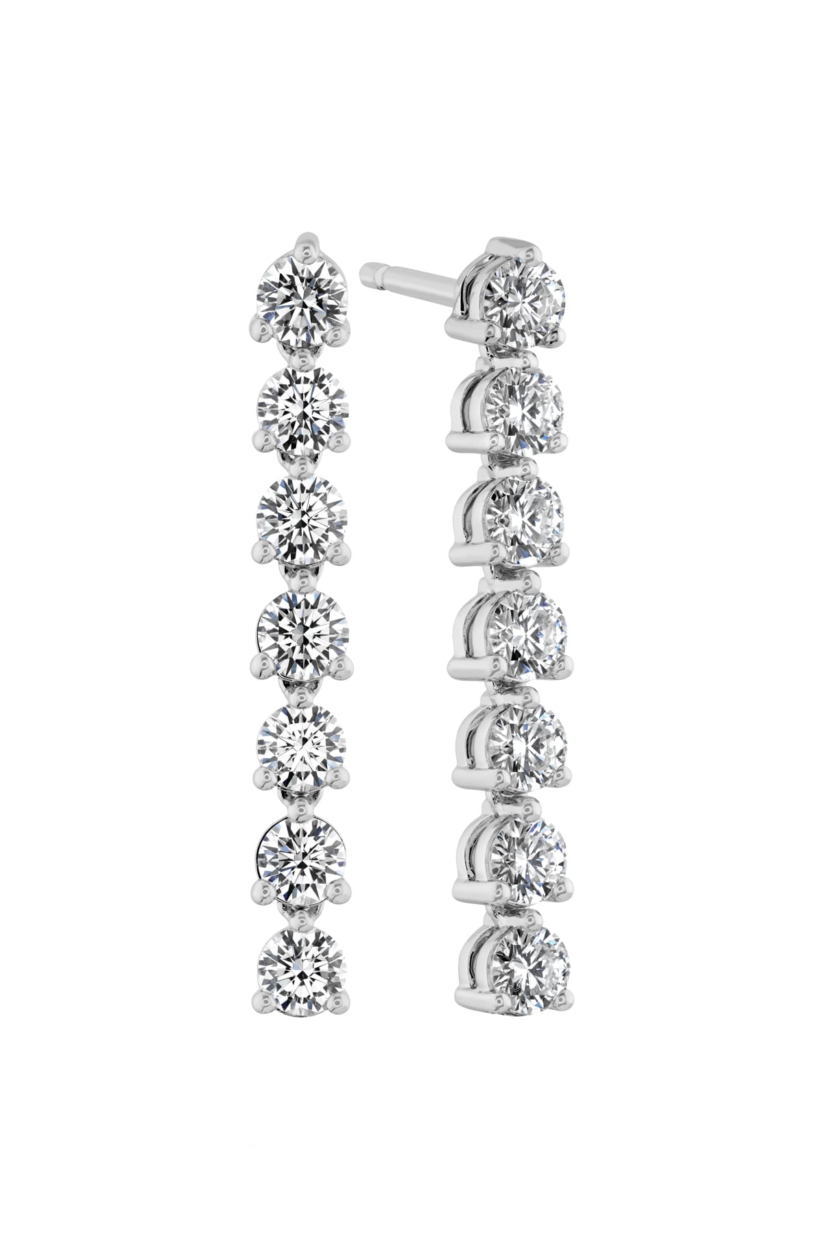 Cascade Medium Stiletto Earrings From Hearts On Fire available from LeGassick Diamonds And Jewellery, Gold Coast Australia.