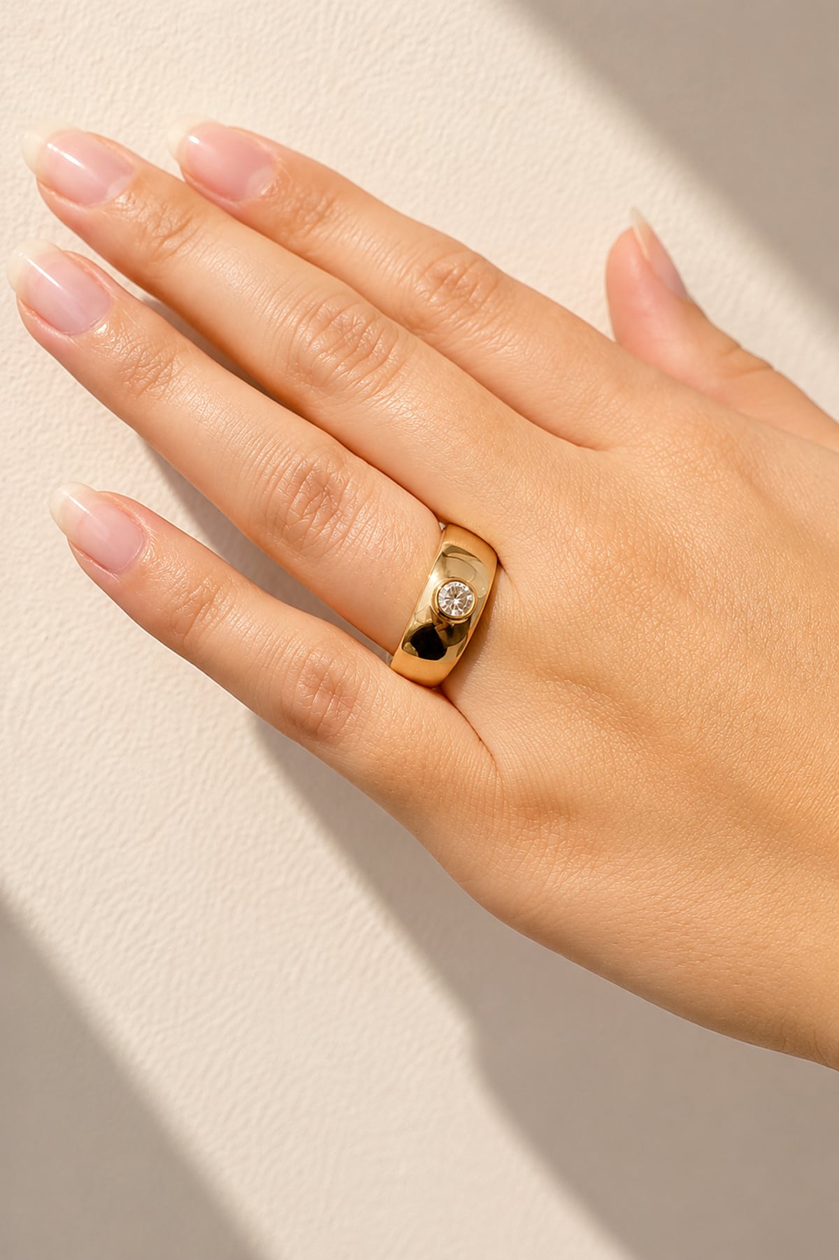 Diamond Bezel Set Ring In 18ct Yellow Gold available from LeGassick Fine Jewellery, Gold Coast, Australia. Showrooms at Pacific Fair and Runaway Bay Centre.
