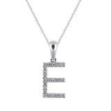 Letter E Diamond Set Initial Pendant In Gold from LeGassick Jewellery Gold Coast, Australia.