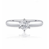 Diamond Solitaire Engagement Ring In 18ct White Gold available from LeGassick Jewellery, Gold Coast, Australia. Showrooms at Pacific Fair and Runaway Bay Centre.