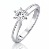 Diamond Solitaire Engagement Ring In 18ct White Gold available from LeGassick Jewellery, Gold Coast, Australia. Showrooms at Pacific Fair and Runaway Bay Centre.