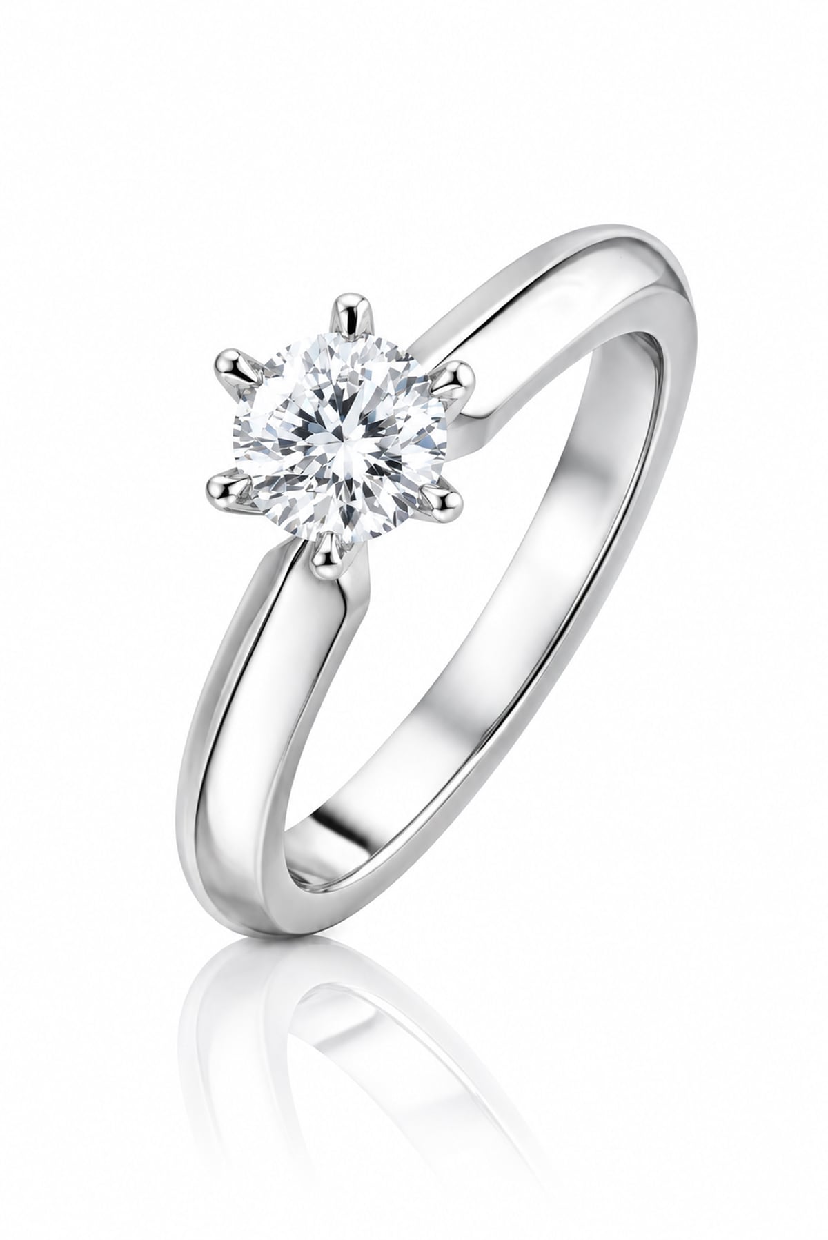 Diamond Solitaire Engagement Ring In 18ct White Gold available from LeGassick Jewellery, Gold Coast, Australia. Showrooms at Pacific Fair and Runaway Bay Centre.