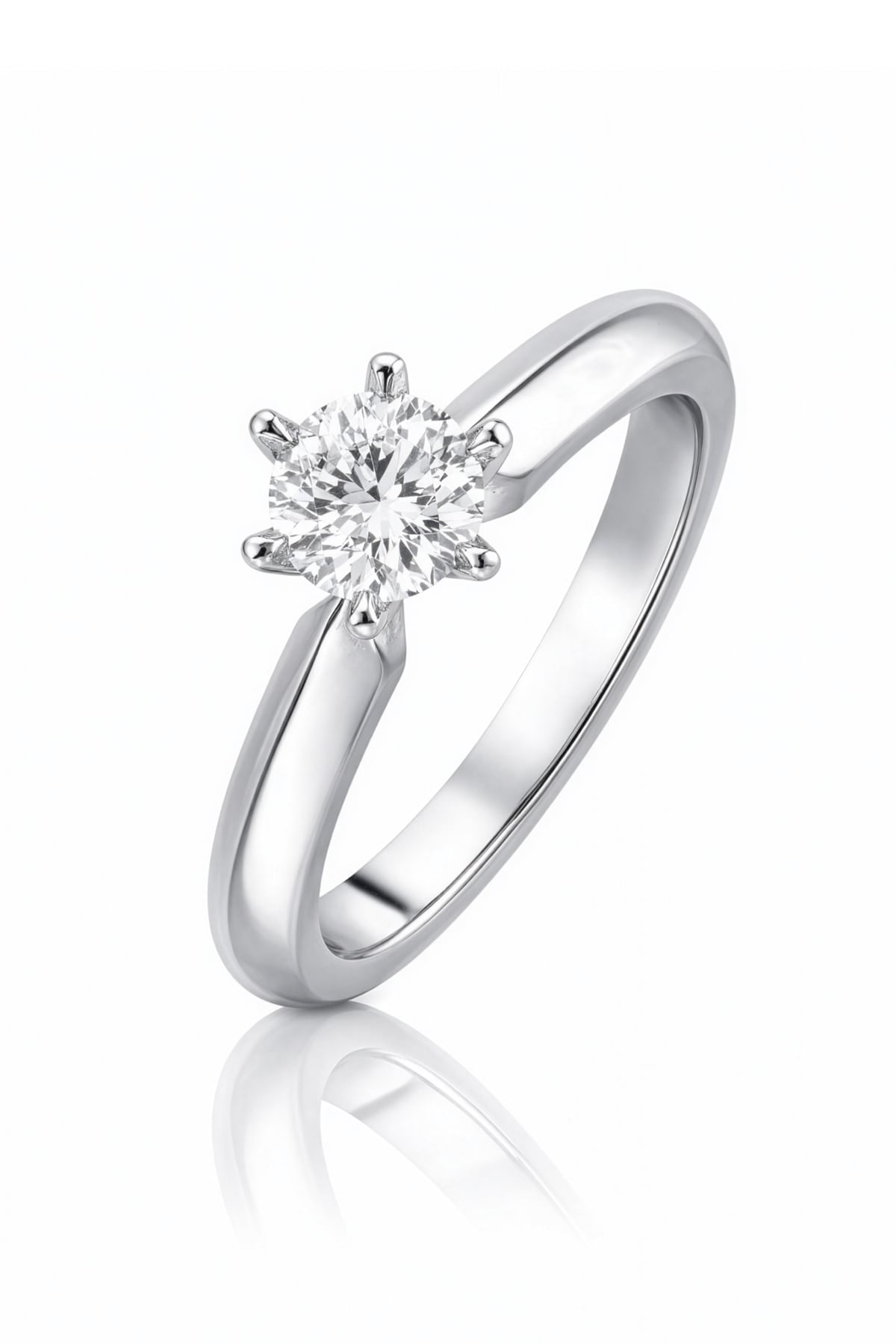 Diamond Solitaire Engagement Ring In 18ct White Gold available from LeGassick Jewellery, Gold Coast, Australia. Showrooms at Pacific Fair and Runaway Bay Centre.