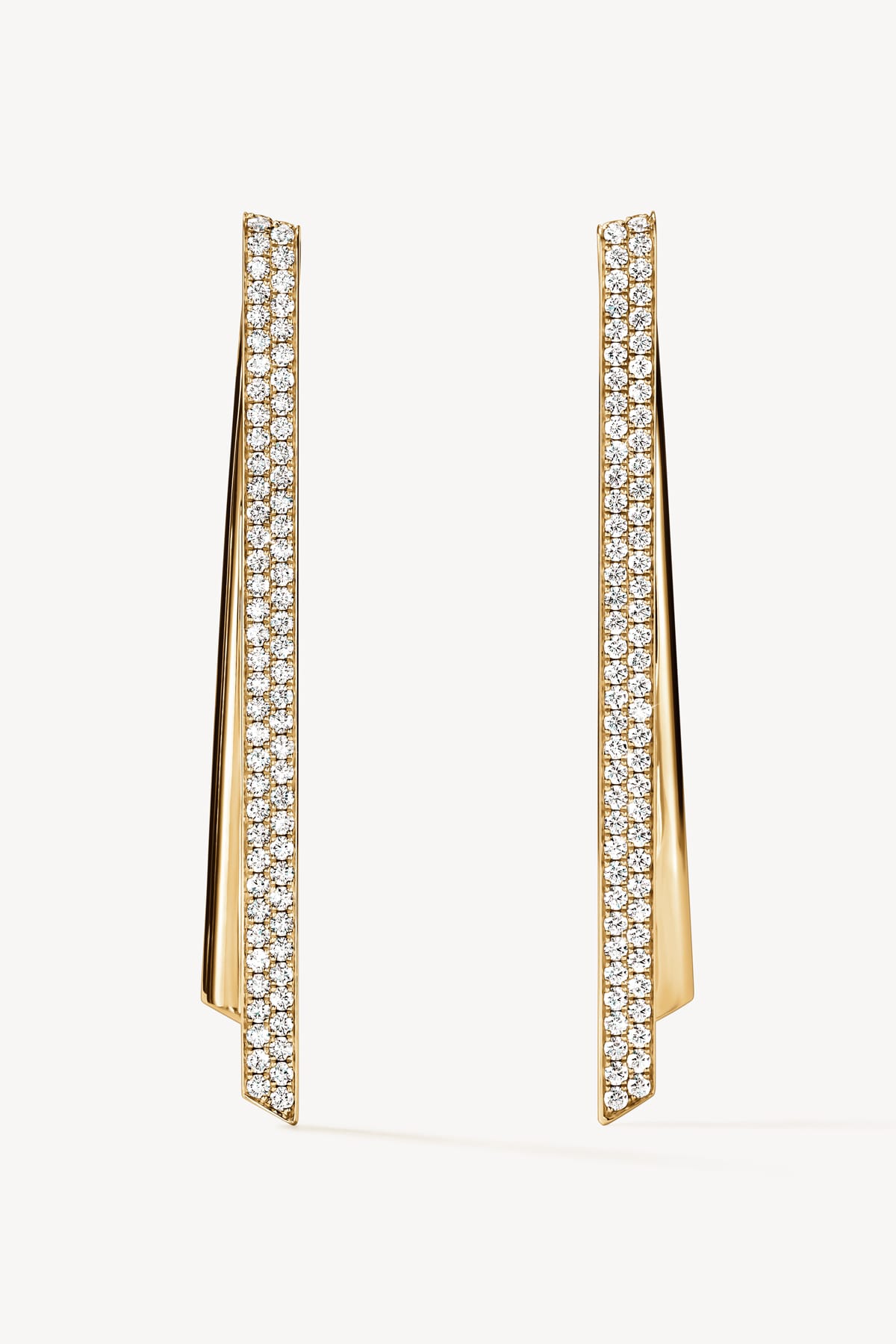 Inside Out Diamond Flip Drop Earrings in Yellow Gold from Hearts On Fire exclusively available from LeGassick Fine Jewellery, Gold Coast, Australia.