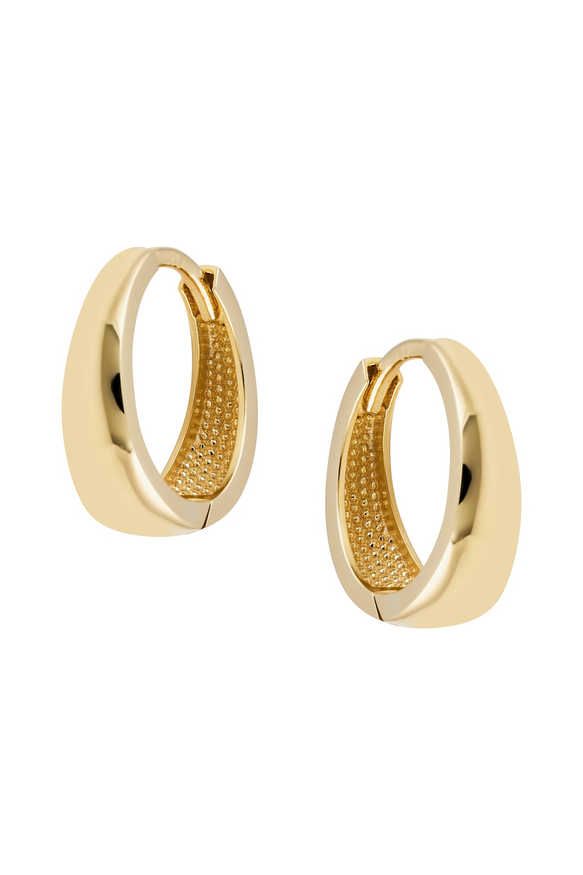 Elegant Tapered Huggie Earrings in 9ct Yellow Gold from LeGassick Jewellery Gold Coast, Australia.