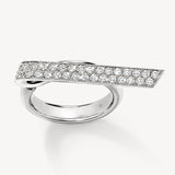 Inside Out Elongated Diamond Flip Ring in White Gold from Hearts On Fire exclusively available from LeGassick Fine Jewellery, Gold Coast, Australia.