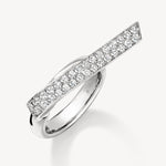 Inside Out Elongated Diamond Flip Ring in White Gold from Hearts On Fire exclusively available from LeGassick Fine Jewellery, Gold Coast, Australia.