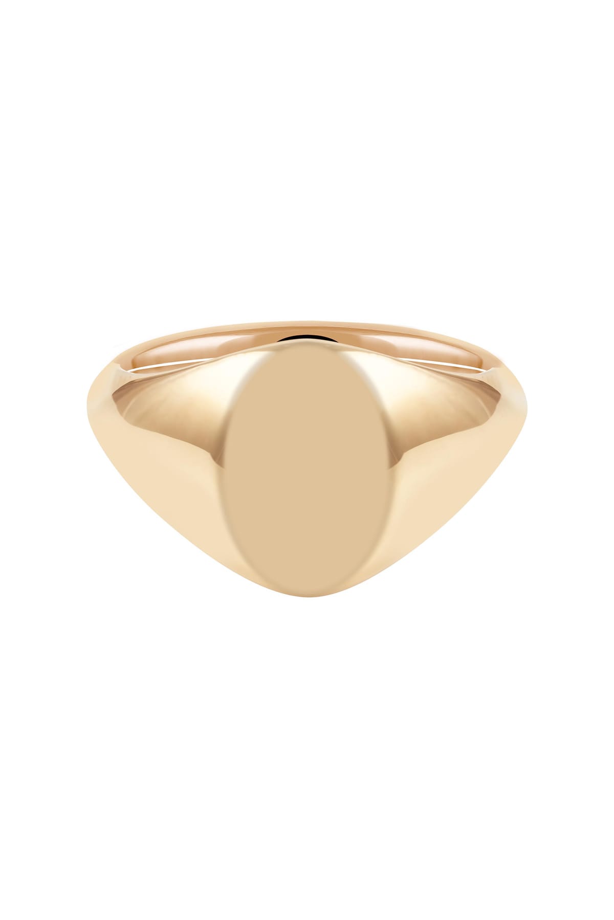 Fine Oval Flat Top Signet Ring set in 9ct Yellow Gold available at LeGassick Diamonds and Jewellery Gold Coast, Australia.
