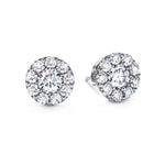 18 Carat White Gold Fulfillment Diamond Stud Earrings From Hearts On Fire available at LeGassick Diamonds and Jewellery Gold Coast, Australia.