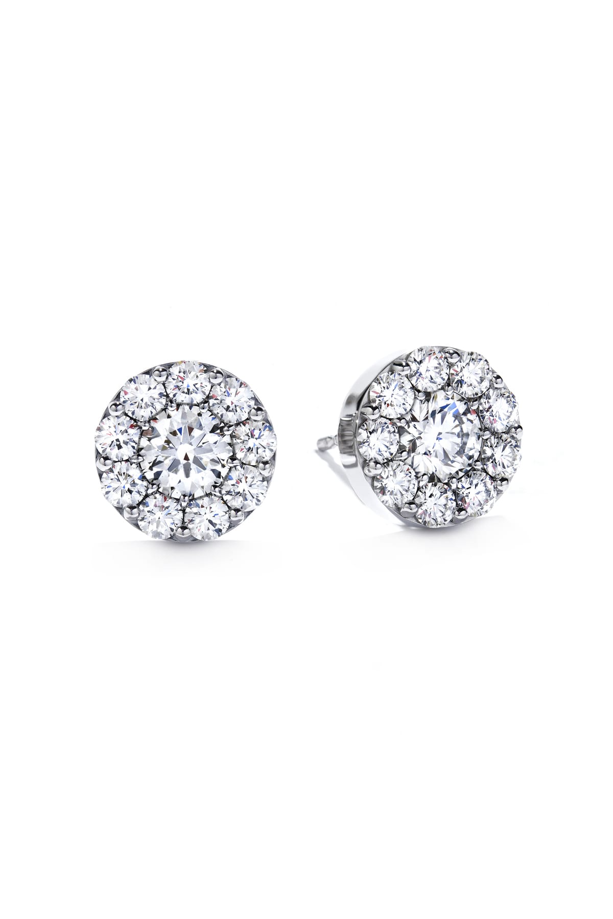 18 Carat White Gold Fulfillment Diamond Stud Earrings From Hearts On Fire available at LeGassick Diamonds and Jewellery Gold Coast, Australia.