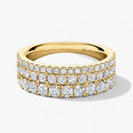 Grace Triple Row Ring from Hearts On Fire from LeGassick