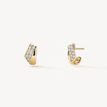 Inside Out Diamond Flip Huggies in Yellow Gold from Hearts On Fire available from LeGassick Fine Jewellery.