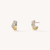 Inside Out Diamond Flip Huggies in Yellow Gold from Hearts On Fire available from LeGassick Fine Jewellery.