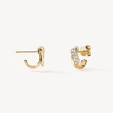 Inside Out Diamond Flip Huggies in Yellow Gold from Hearts On Fire available from LeGassick Fine Jewellery.