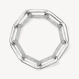 Inside Out Diamond Link Bracelet in White Gold from Hearts On Fire exclusively available from LeGassick Fine Jewellery, Gold Coast, Australia.