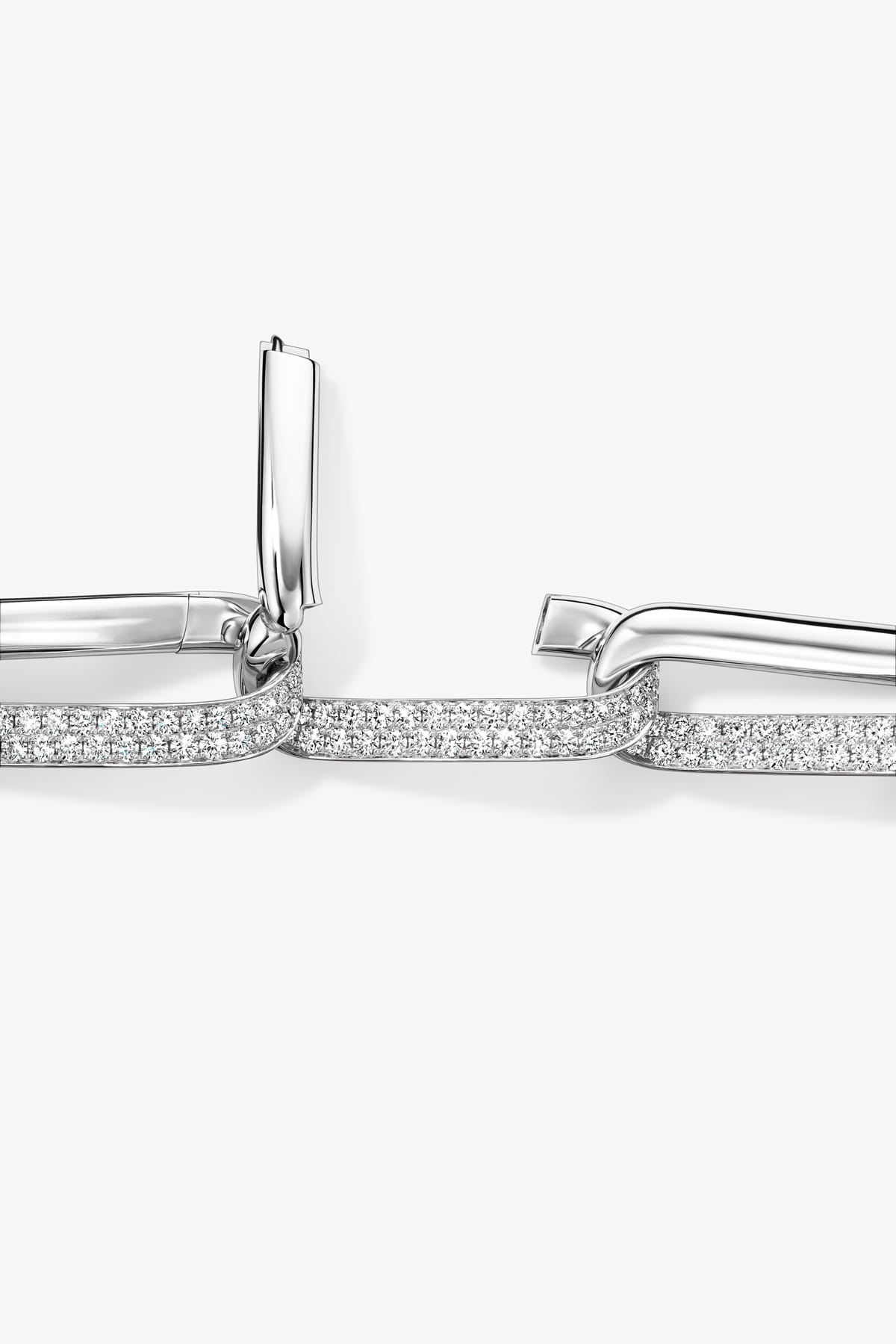 Inside Out Diamond Link Bracelet in White Gold from Hearts On Fire exclusively available from LeGassick Fine Jewellery, Gold Coast, Australia.
