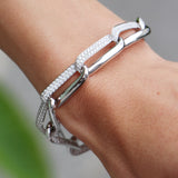 Inside Out Diamond Link Bracelet in White Gold from Hearts On Fire available from LeGassick, Gold Coast.