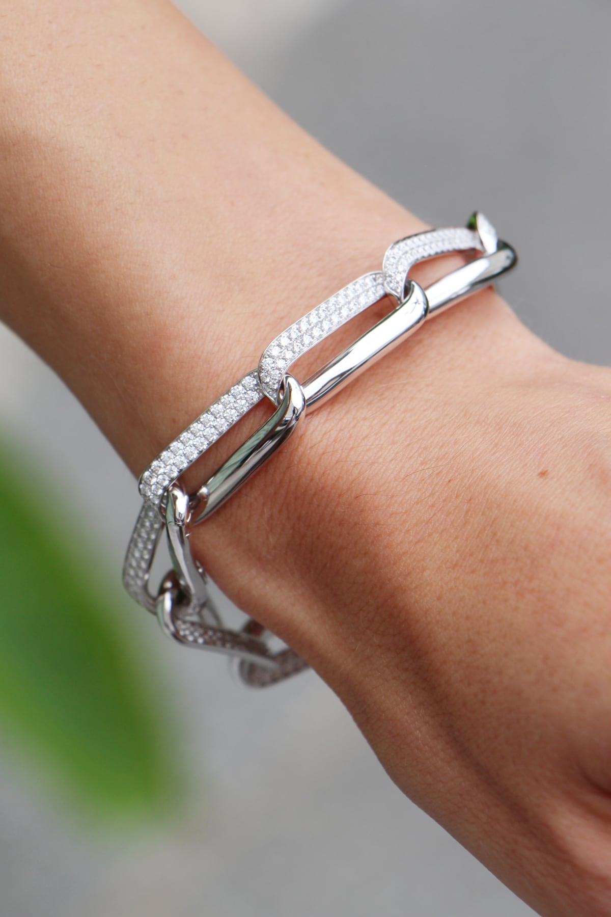 Inside Out Diamond Link Bracelet in White Gold from Hearts On Fire available from LeGassick, Gold Coast.