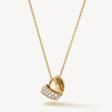 Inside Out Multi Wear Rondel Diamond Pendant Necklace In Yellow Gold From Hearts On Fire exclusively available from LeGassick Fine Jewellery, Gold Coast, Australia.