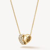 Inside Out Multi Wear Rondel Diamond Pendant Necklace In Yellow Gold From Hearts On Fire exclusively available from LeGassick Fine Jewellery, Gold Coast, Australia.