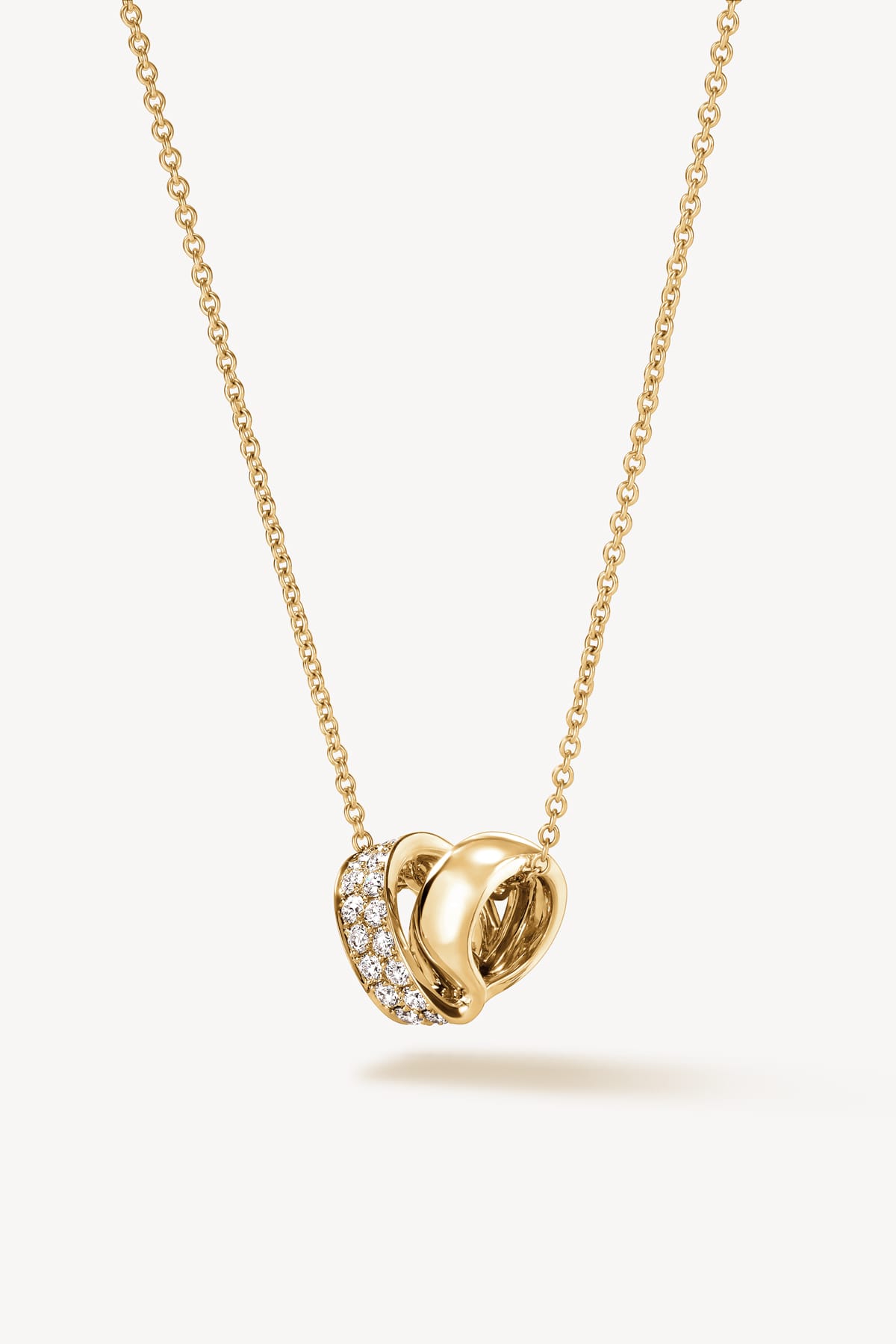 Inside Out Multi Wear Rondel Diamond Pendant Necklace In Yellow Gold From Hearts On Fire exclusively available from LeGassick Fine Jewellery, Gold Coast, Australia.