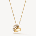 Inside Out Multi Wear Rondel Diamond Pendant Necklace In Yellow Gold From Hearts On Fire exclusively available from LeGassick Fine Jewellery, Gold Coast, Australia.
