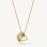 Inside Out Multi Wear Rondel Diamond Pendant Necklace In Yellow Gold From Hearts On Fire exclusively available from LeGassick Fine Jewellery, Gold Coast, Australia.