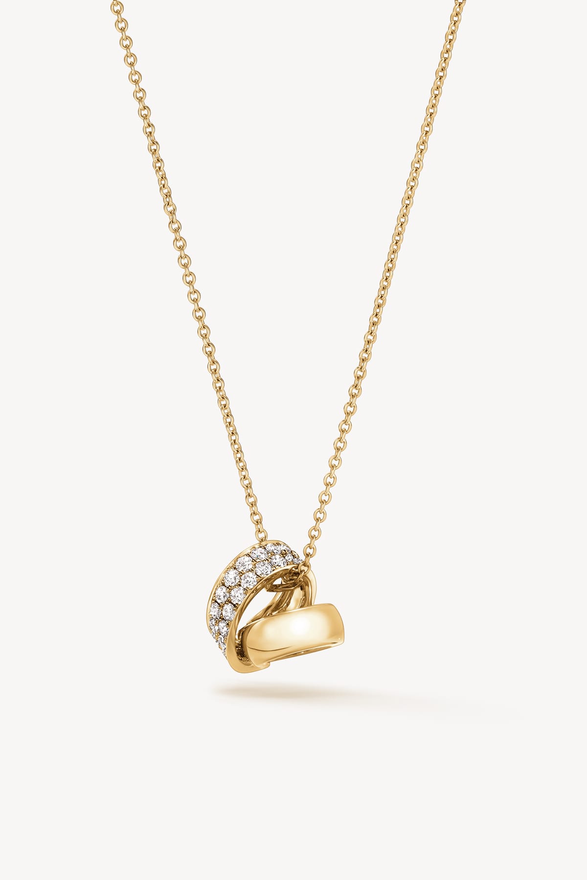 Inside Out Multi Wear Rondel Diamond Pendant Necklace In Yellow Gold From Hearts On Fire exclusively available from LeGassick Fine Jewellery, Gold Coast, Australia.