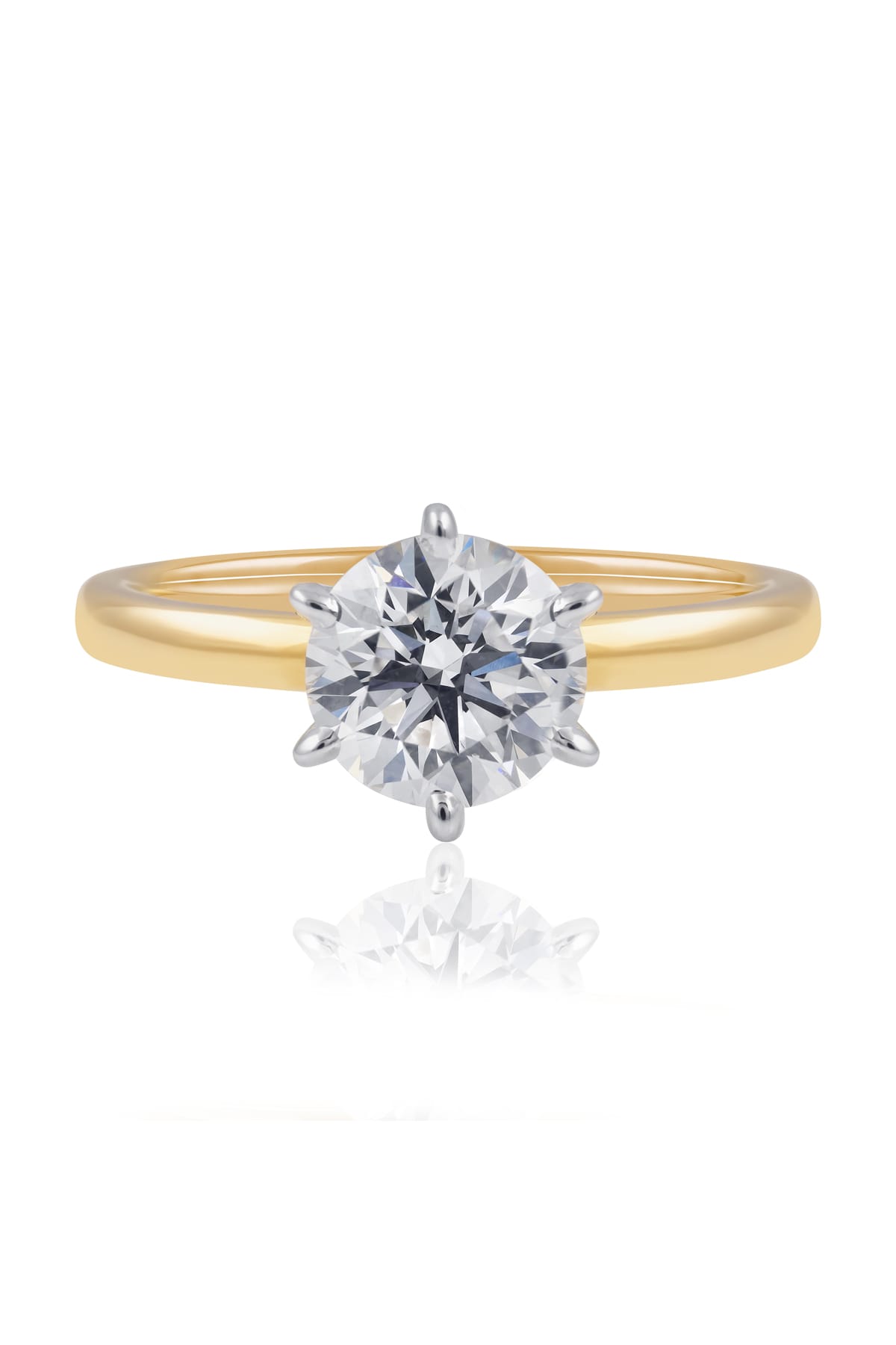 Jane... 1.5 Carat Round Brilliant Cut Lab Created Diamond Set Ring from The Madison Collection and exclusive to LeGassick.