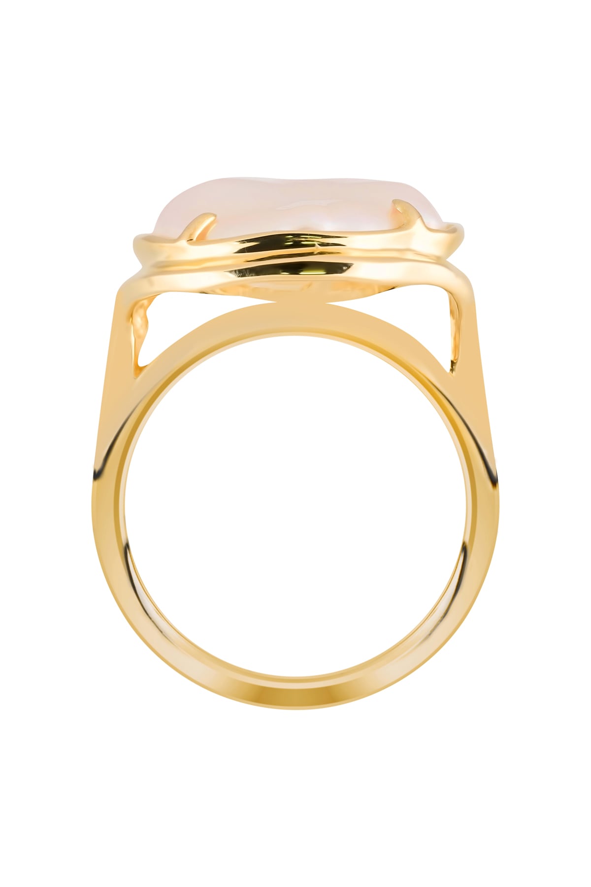 Keshi Freshwater Pearl Ring in 9ct Yellow Gold from LeGassick Jewellery Gold Coast, Australia.