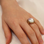 Keshi Freshwater Pearl Ring in 9ct Yellow Gold from LeGassick Jewellery Gold Coast, Australia.