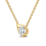 LU Droplet Pendant In Yellow Gold From Hearts On Fire exclusive to LeGassick Jewellery, Gold Coast, Australia.