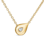 LU Droplet Pendant In Yellow Gold From Hearts On Fire exclusive to LeGassick Jewellery, Gold Coast, Australia.