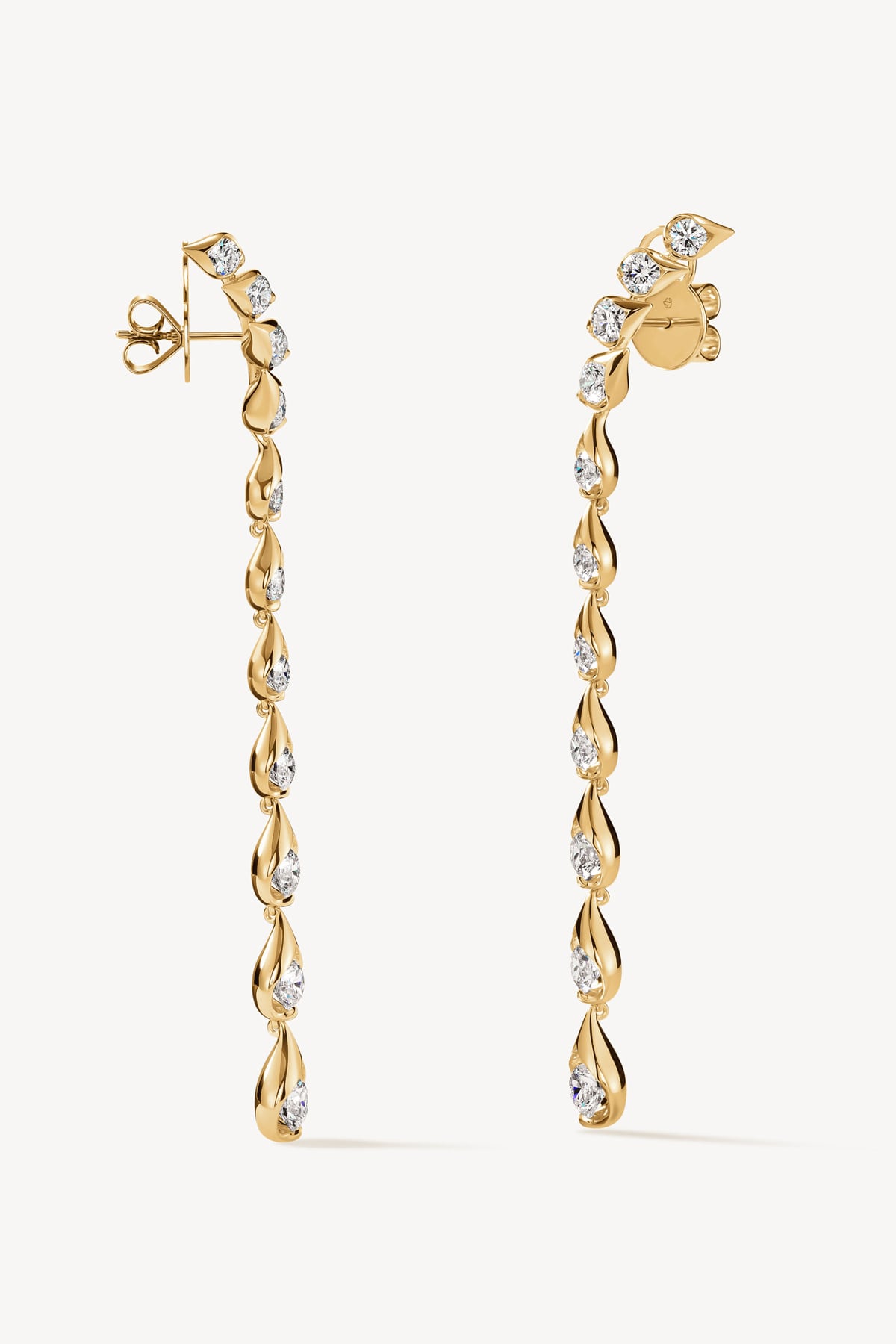 LU Droplet Stiletto Earrings From Hearts On Fire exclusively to LeGassick.