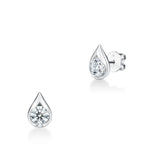 LU Droplet Studs In White Gold From Hearts On Fire and exclusive to LeGassick Jewellery, Gold Coast, Australia.