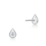 LU Droplet Studs In White Gold From Hearts On Fire and exclusive to LeGassick Jewellery, Gold Coast, Australia.