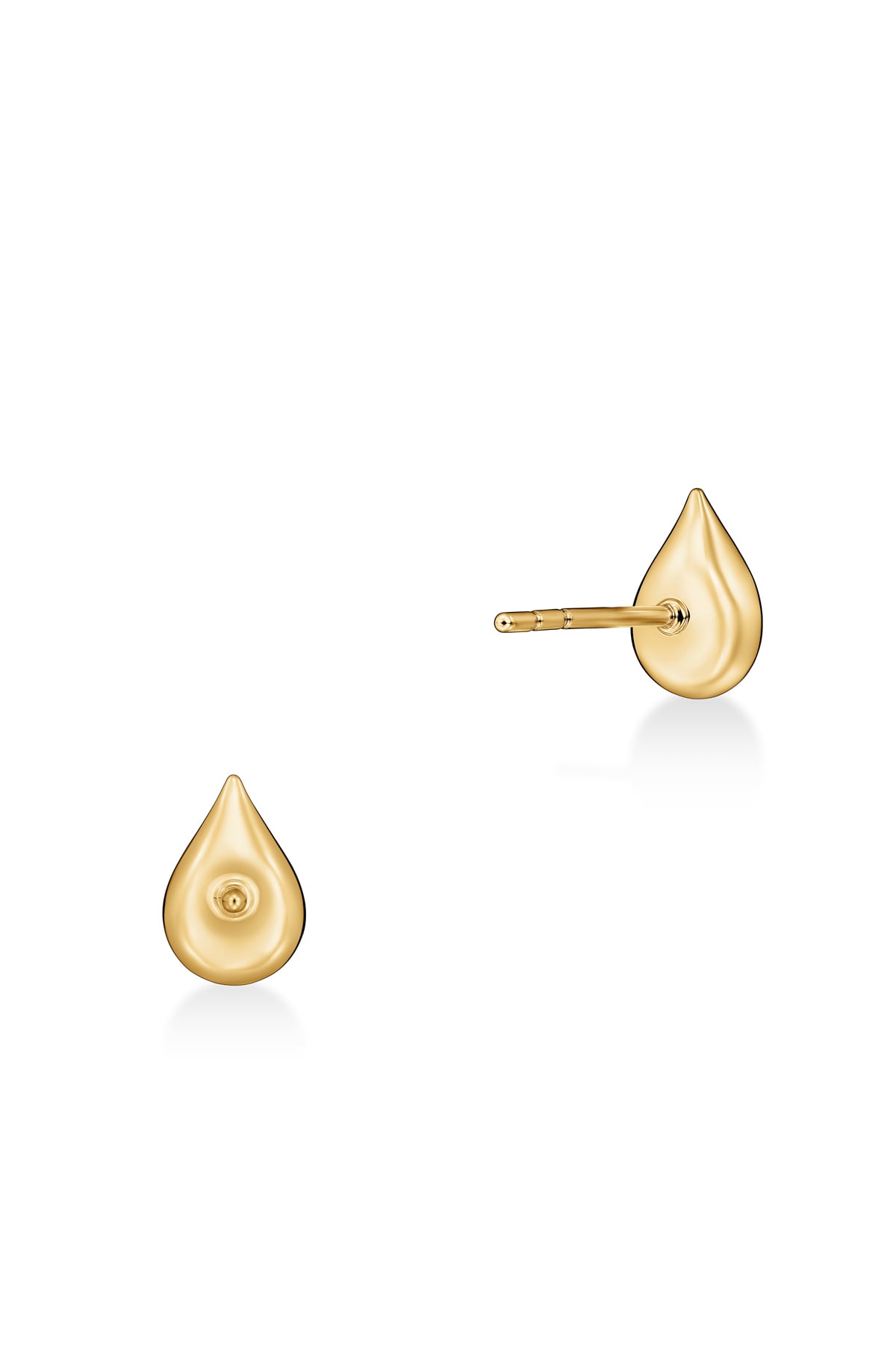 LU Droplet Studs In Yellow Gold From Hearts On Fire exclusive to LeGassick Jewellery, Gold Coast, Australia.