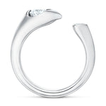 LU Open Droplet Ring In White Gold From Hearts On Fire exclusive to LeGassick Jewellery, Gold Coast, Australia.