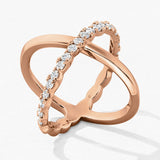 Lorelei Criss Cross Ring From Hearts On Fire available at LeGassick Diamonds and Jewellery Gold Coast, Australia.
