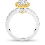 Lucy is a stunning 1 carat white diamond ring with a yellow diamond halo. Part of the Beyond Luxury Collection from LeGassick.