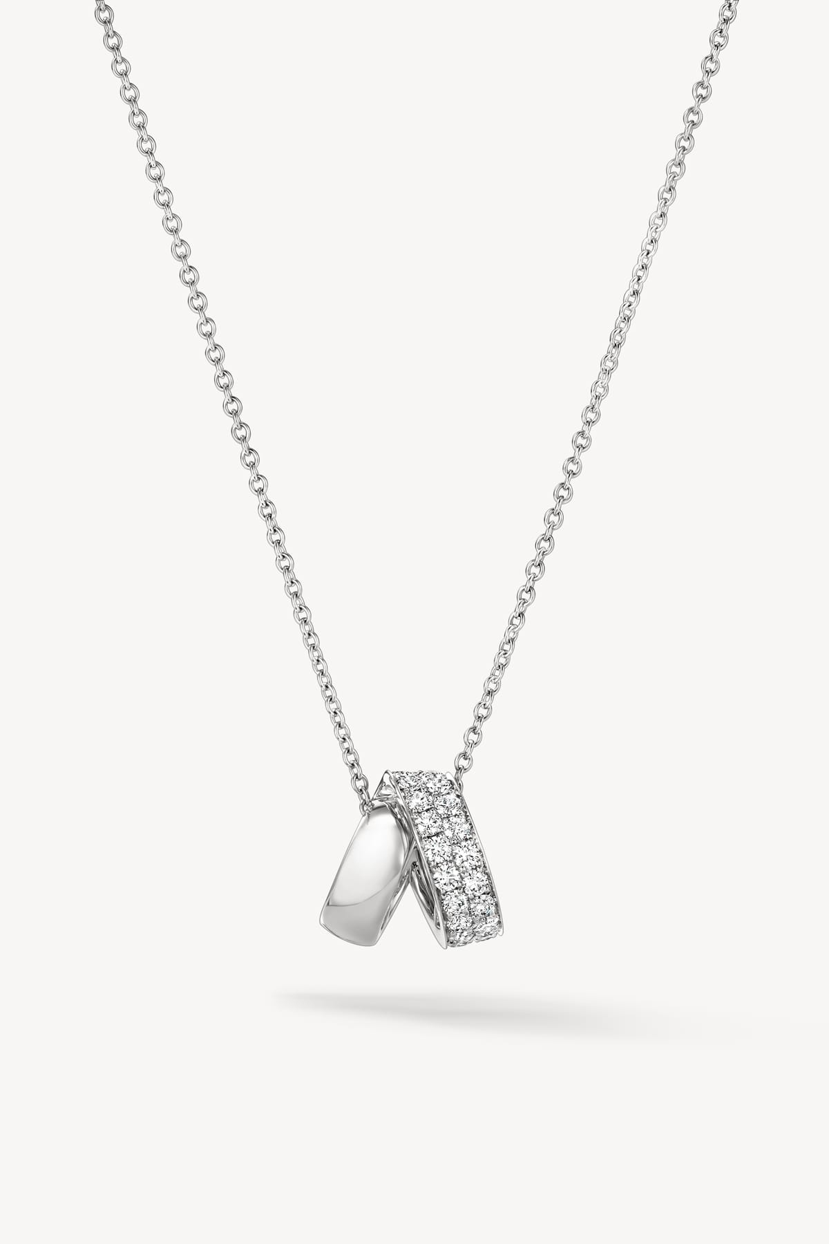 Inside Out Multi Wear Rondel Diamond Pendant Necklace In White Gold From Hearts On Fire exclusively available from LeGassick Fine Jewellery, Gold Coast, Australia.