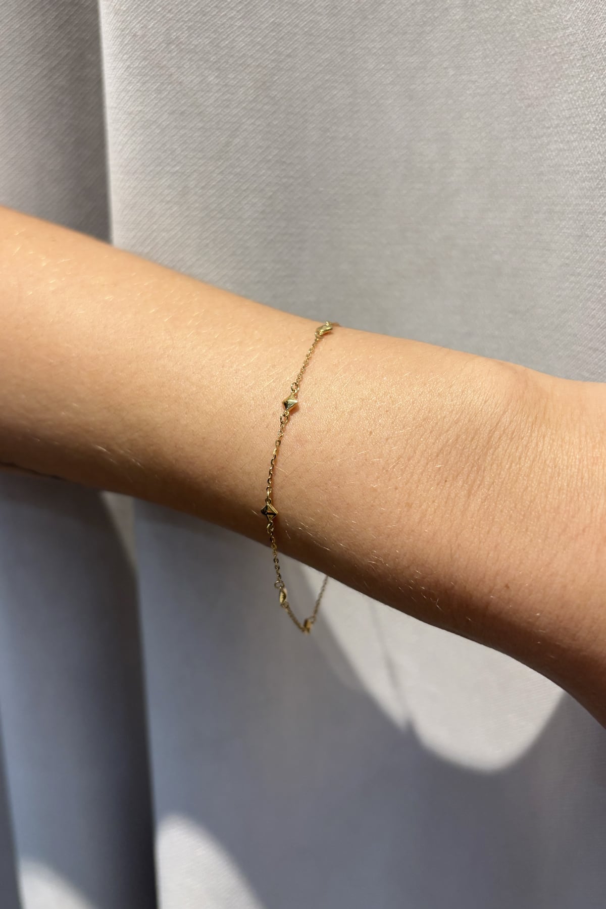 Pyramid Bead Bracelet In 9 Carat Yellow Gold available from LeGassick Fine Jewellery, Gold Coast, Australia. Showrooms at Pacific Fair and Runaway Bay Centre.