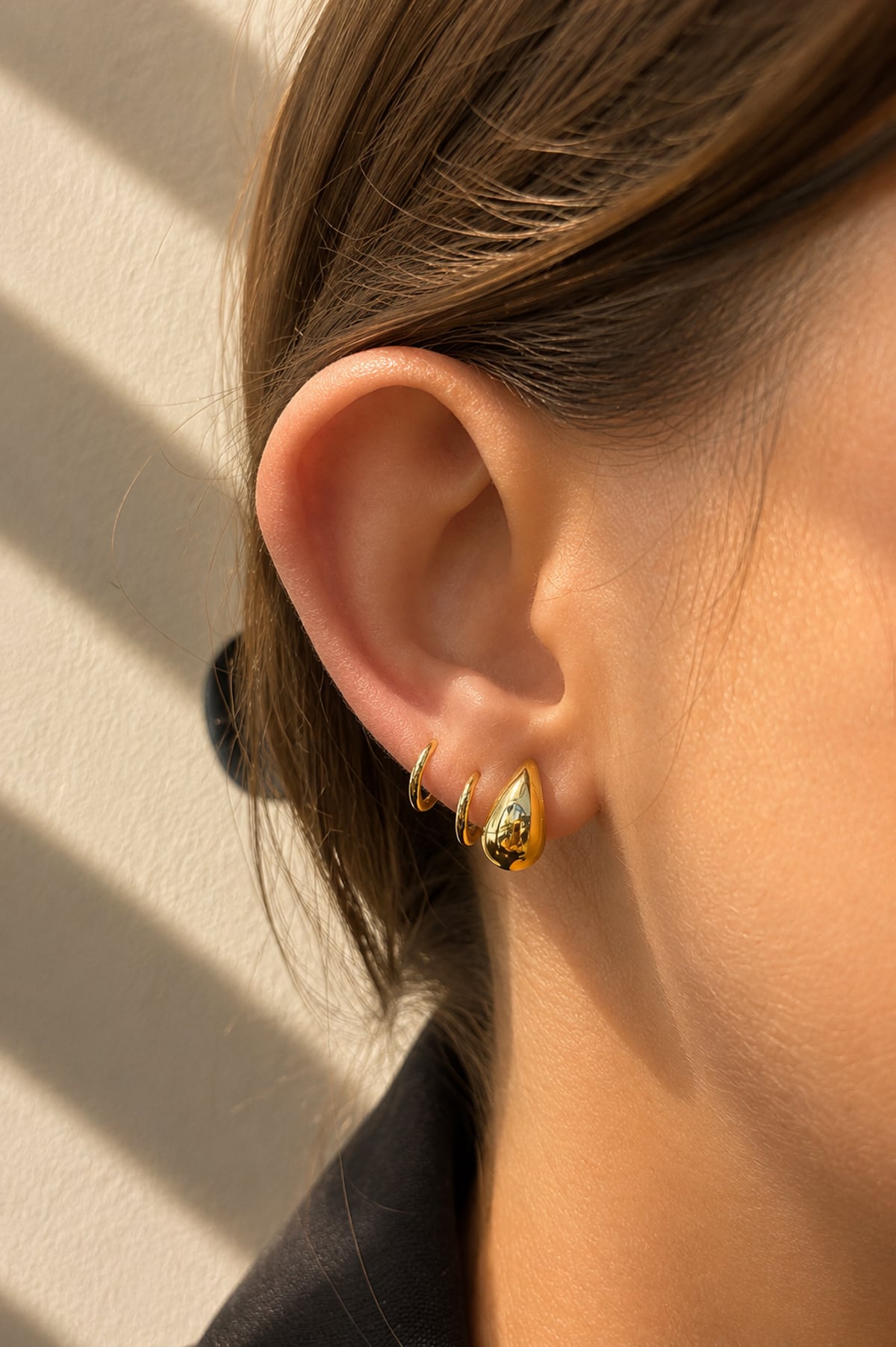 Small Teardrop Stud Earrings In 9 Carat Yellow Gold available from LeGassick Fine Jewellery, Gold Coast, Australia. Showrooms at Pacific Fair and Runaway Bay Centre.