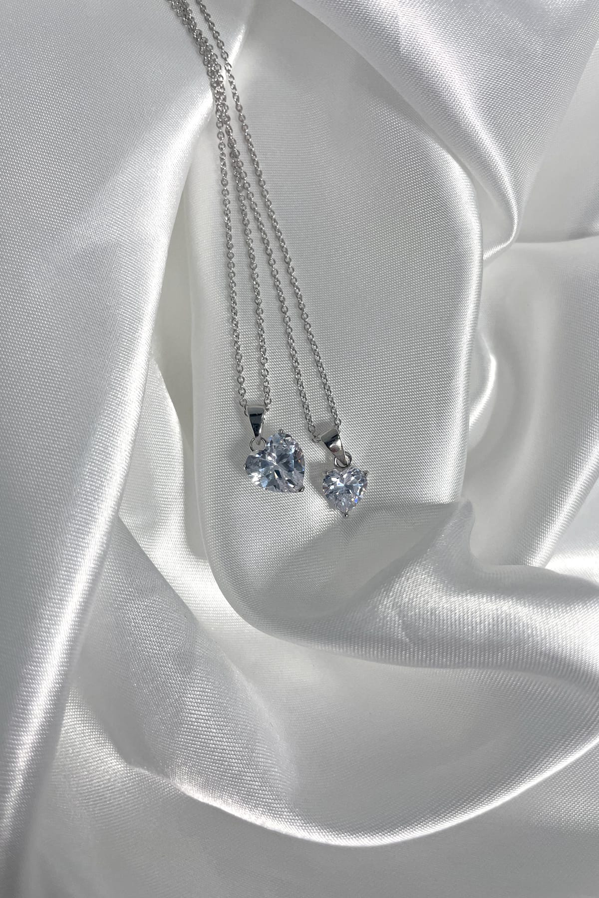 Sterling Silver 7mm Heart Cubic Zirconia Pendant with Chain available at LeGassick Diamonds and Jewellery Gold Coast, Australia.