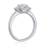 Three Stone Diamond Engagement Ring in White Gold from LeGassick Jewellery Gold Coast.